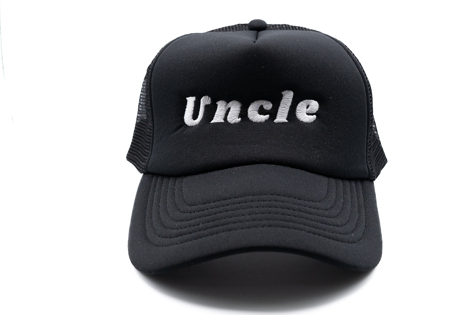 Black Foam Trucker Uncle Hat