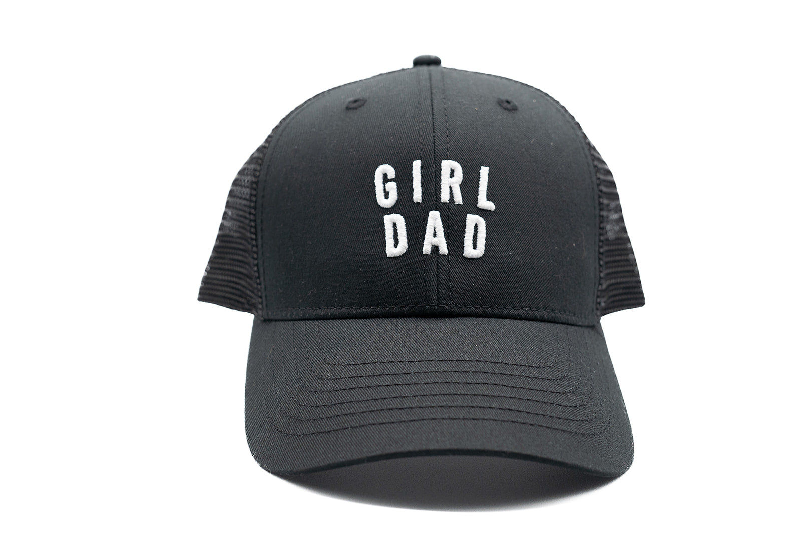 Girl Dad Hat in Black Snapback