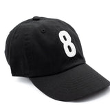 Black Number Baseball Hat