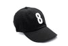 Black Number Baseball Hat