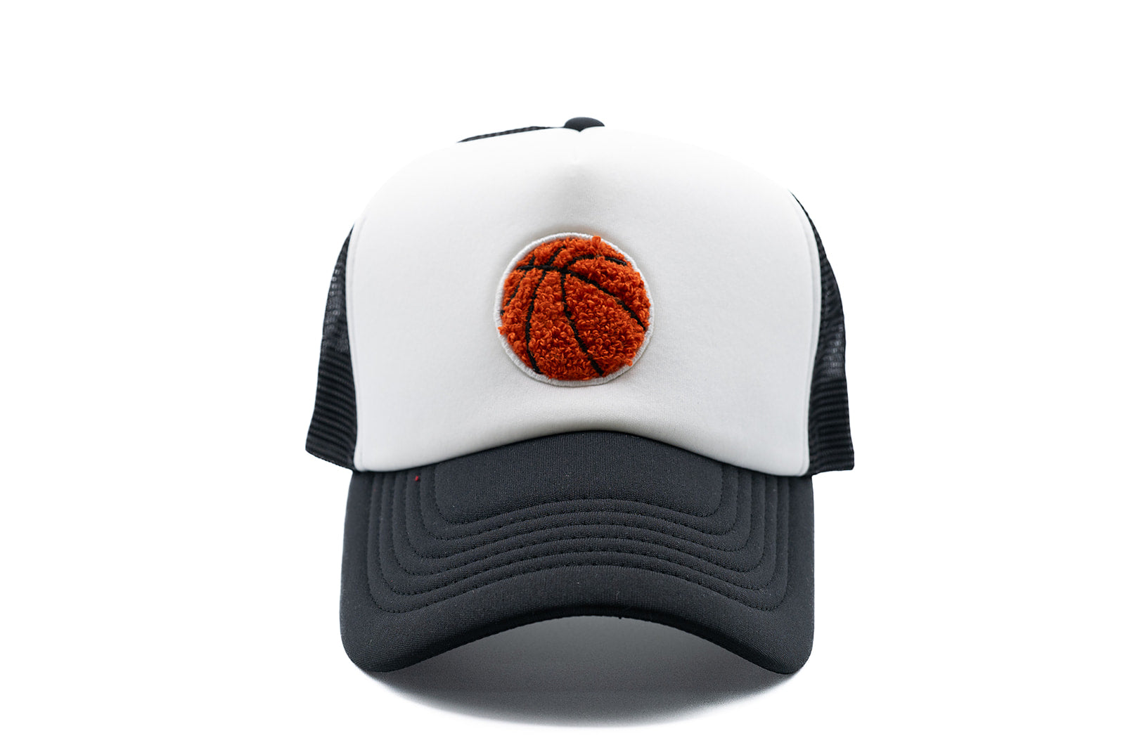 Black & White Foam Trucker Basketball Hat
