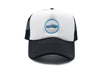 Black &amp; White Foam Trucker Sports Car Hat
