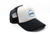 Black &amp; White Foam Trucker Sports Car Hat
