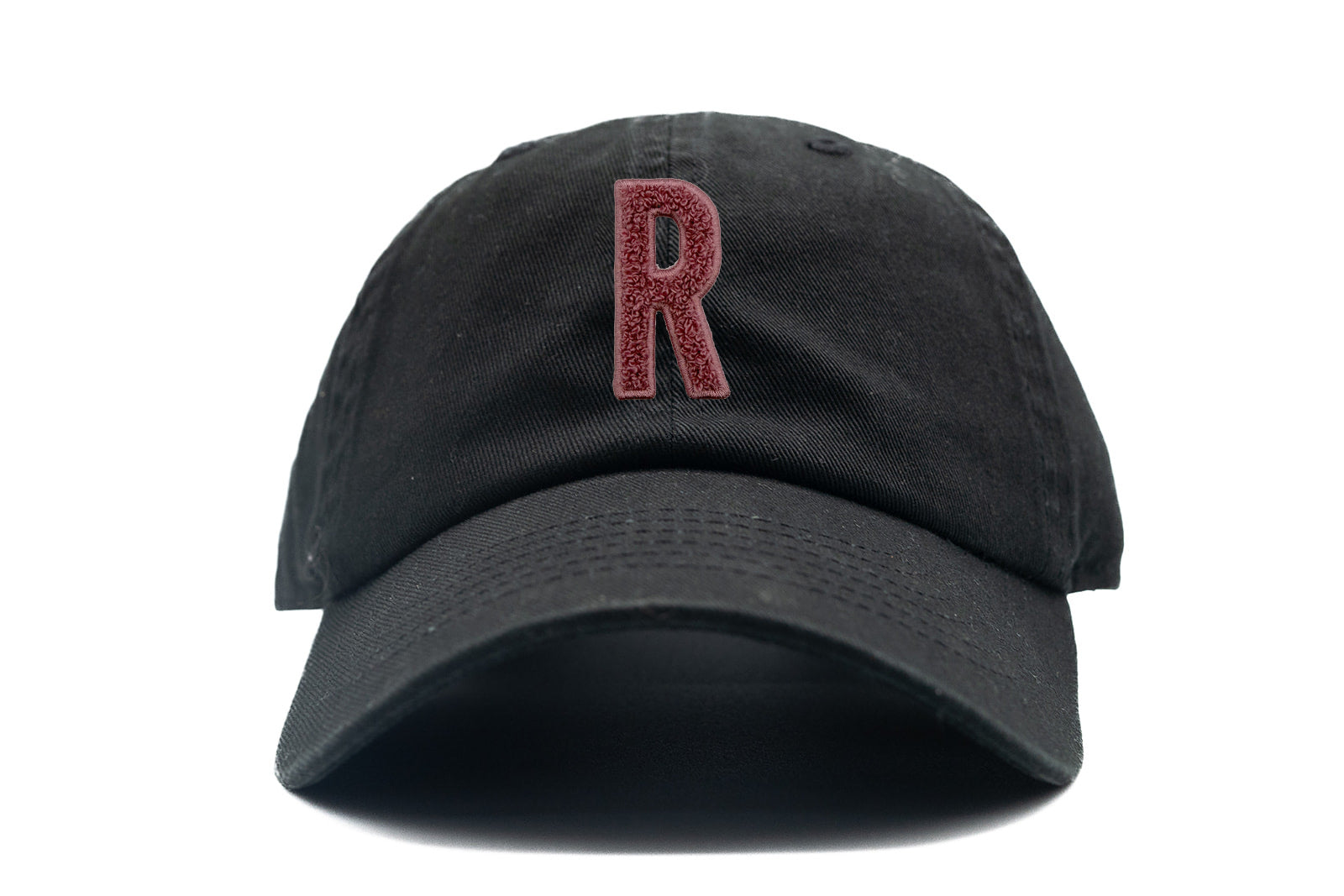 Blush Terry Letter Patch Baseball Hat