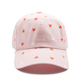 Pink Hearts Letter Baseball Hat