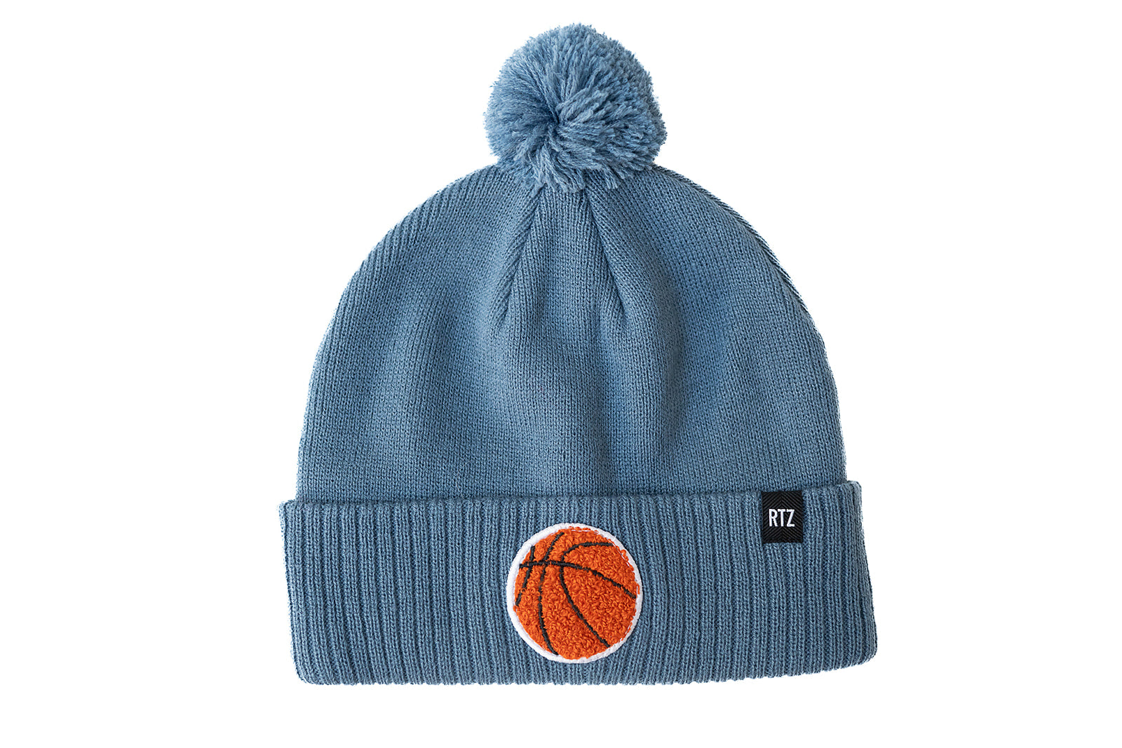 Blue Basketball Pom Pom