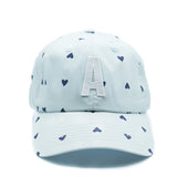 Blue Hearts Letter Baseball Hat