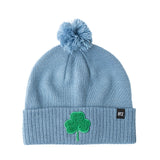 Shamrock Patch Pom Pom Hat