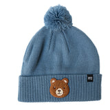Teddy Bear Patch Pom Pom Hat