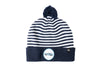 Blue &amp; White Stripe Sports Car Pom Pom