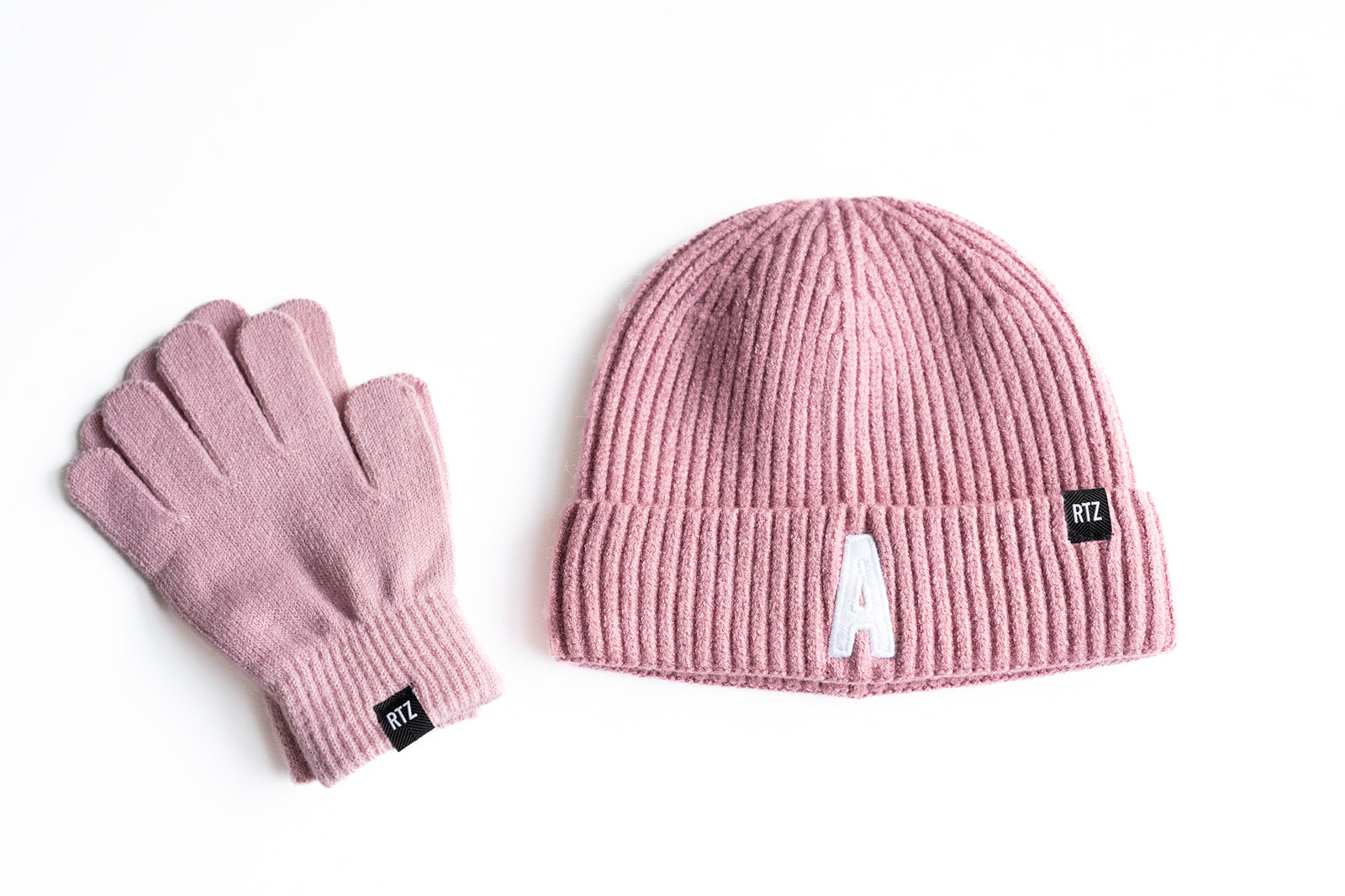 Blush Letter Beanie