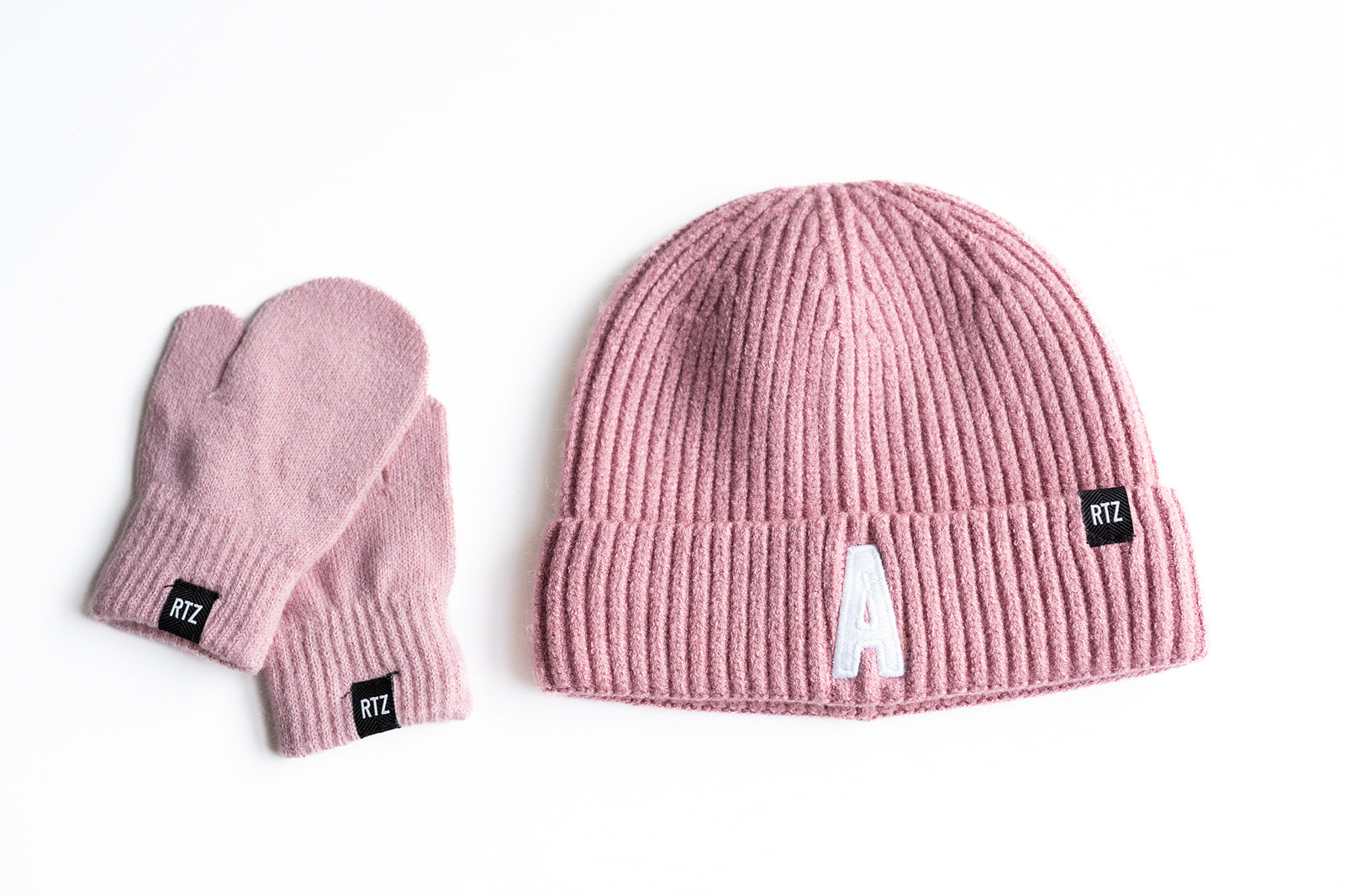 Blush Letter Beanie
