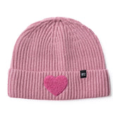 Terry Heart Patch Beanie