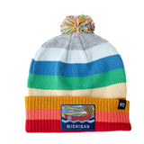 Michigan Pom Pom Hat