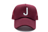 Burgundy Foam Letter Trucker Hat