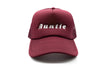 Burgundy Foam Trucker Auntie Hat