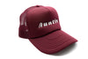 Burgundy Foam Trucker Auntie Hat