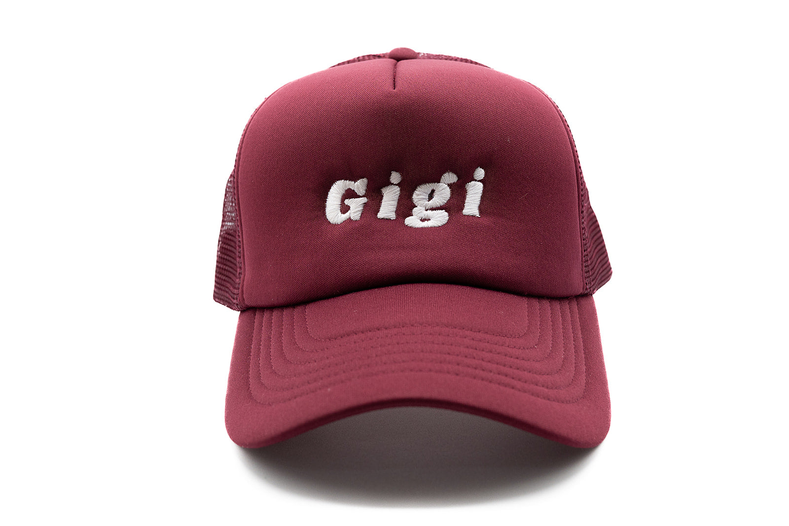 Burgundy Foam Trucker Gigi Hat