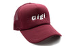 Burgundy Foam Trucker Gigi Hat