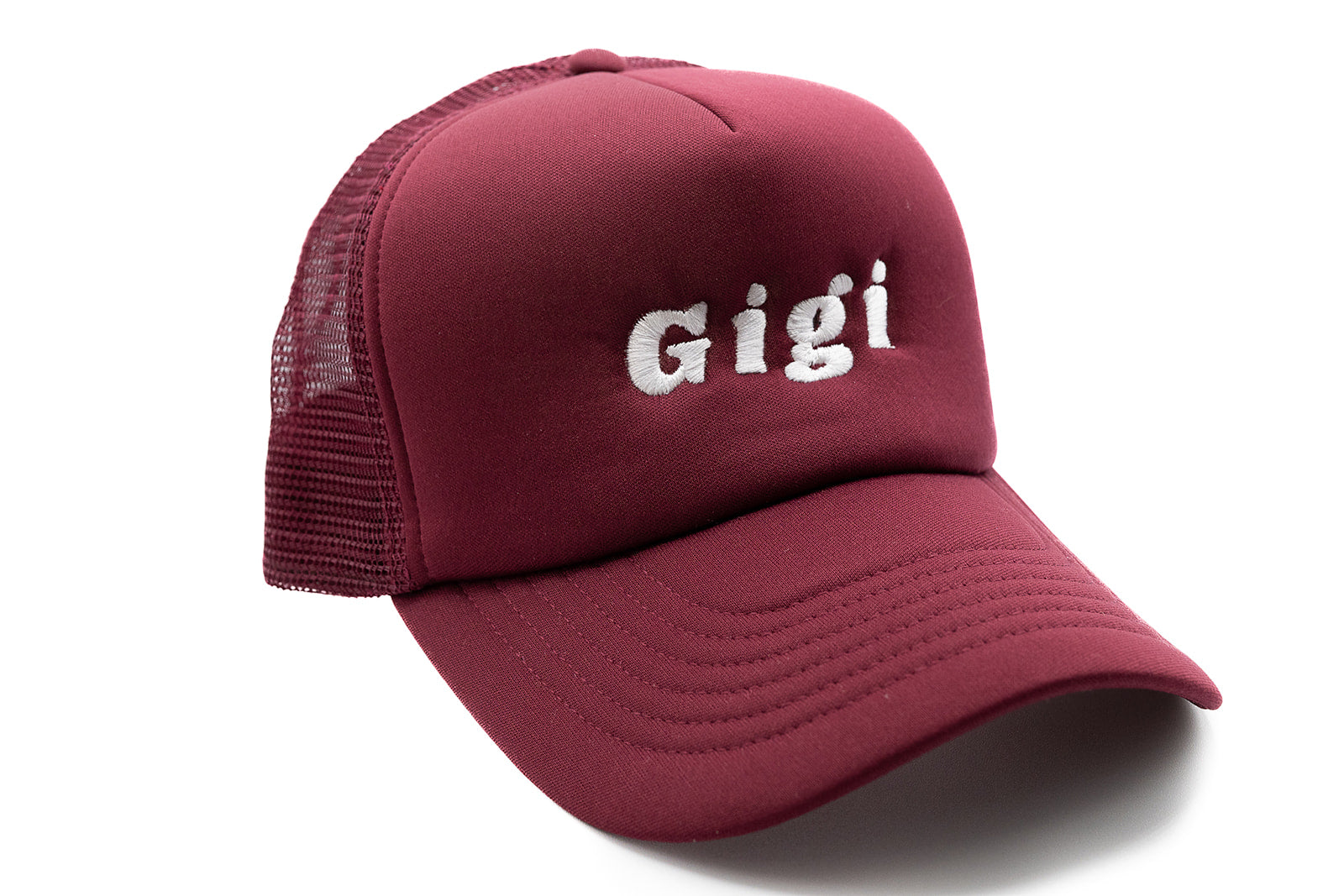 Burgundy Foam Trucker Gigi Hat