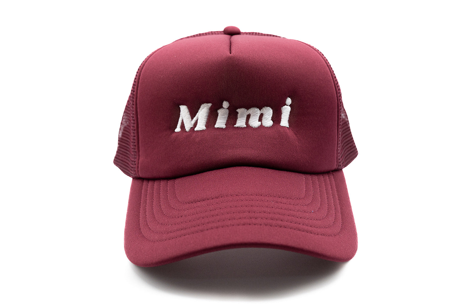 Burgundy Foam Trucker Mimi Hat