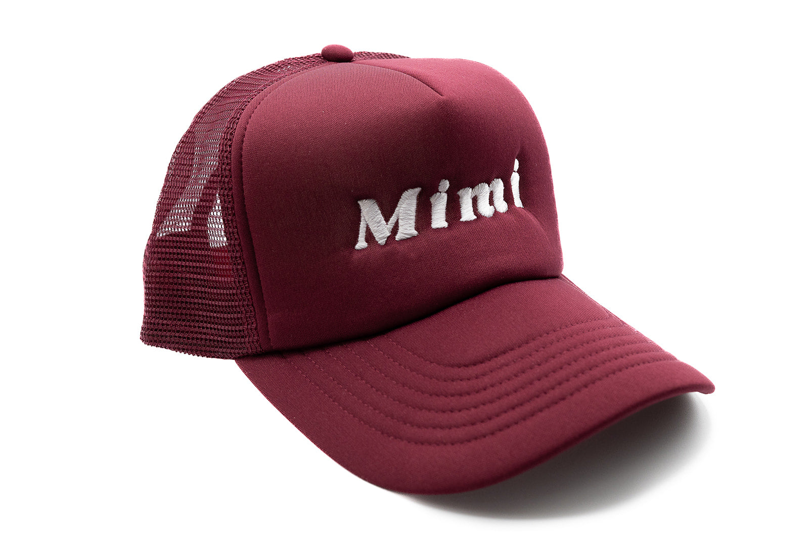 Burgundy Foam Trucker Mimi Hat