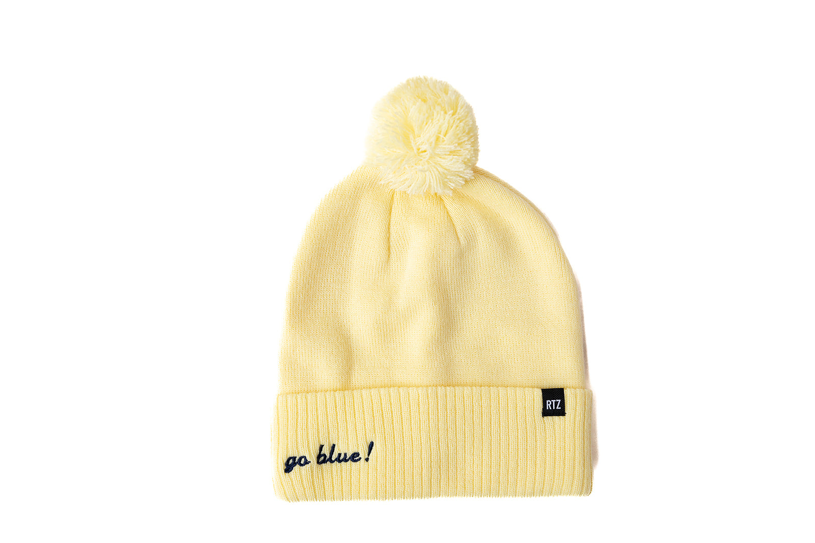 Custom Text Butter Pom Pom Hat