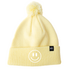 Butter Smiley Pom Pom Hat