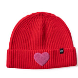 Terry Heart Patch Beanie