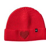 Terry Heart Patch Beanie