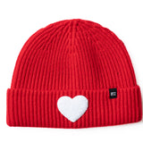 Terry Heart Patch Beanie