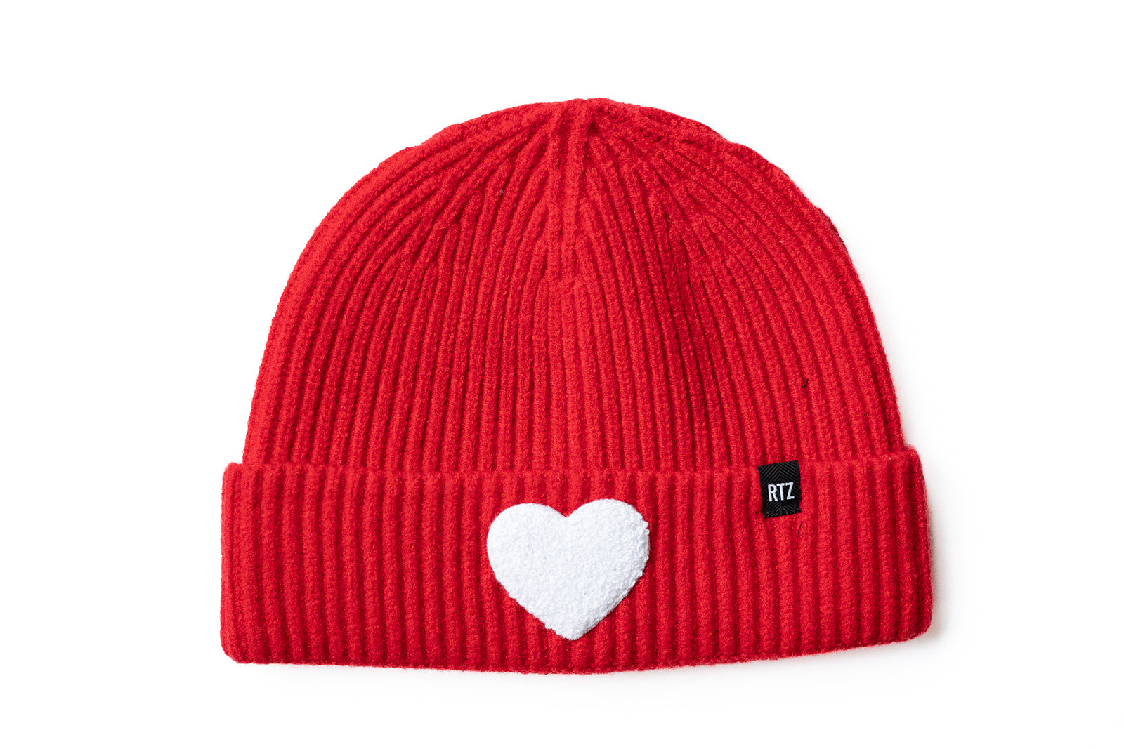 Terry Heart Patch Beanie