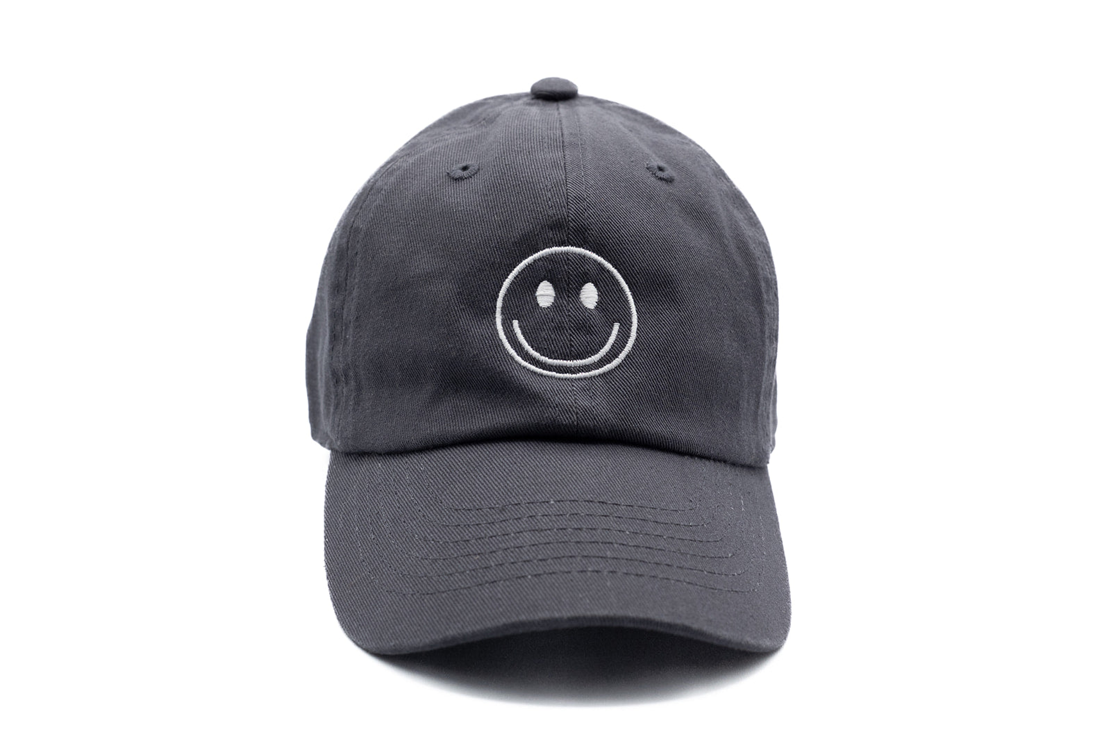 Charcoal Smiley Face Hat