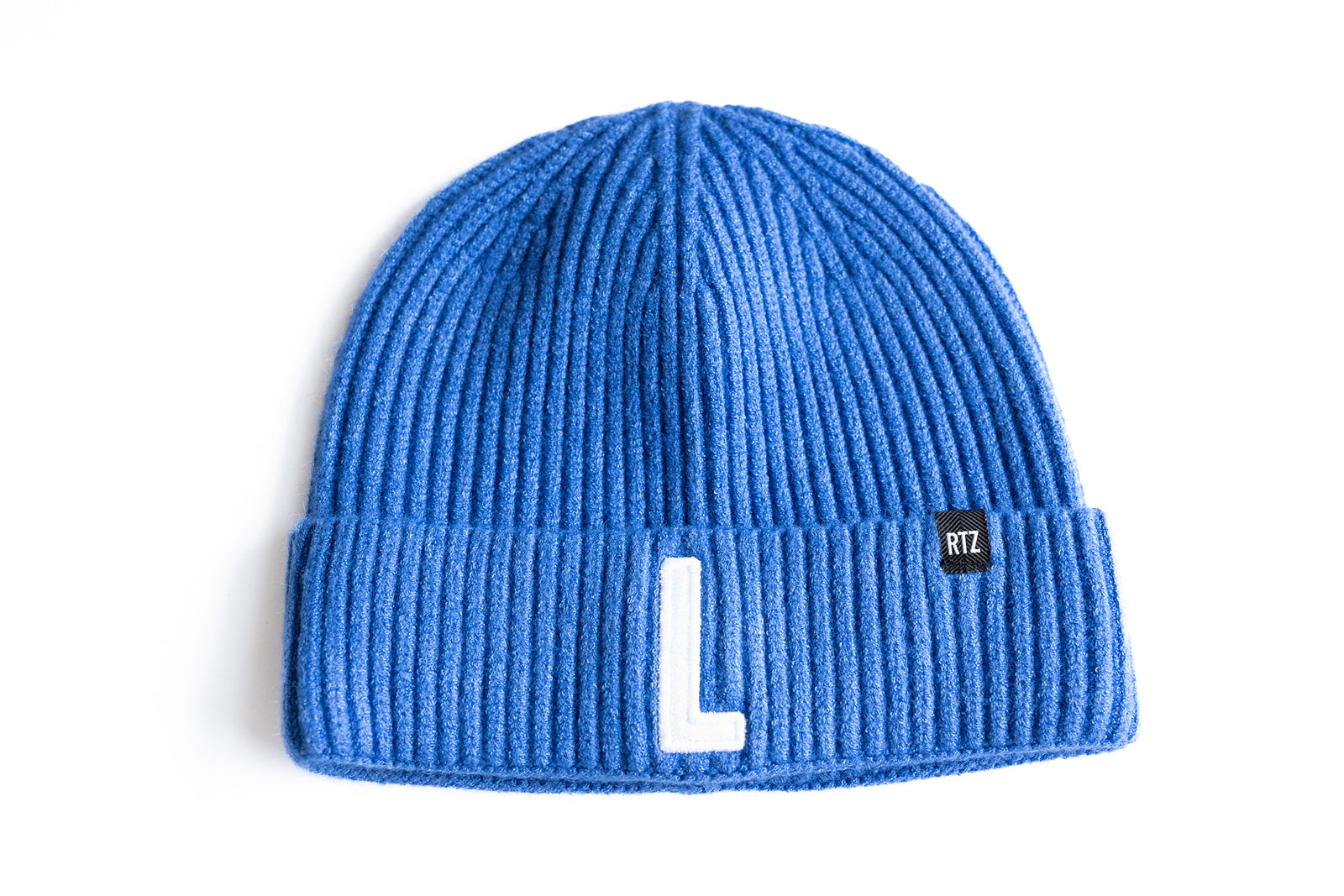 Cobalt Letter Beanie