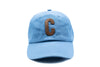Imperfect Cornflower Blue + Textured Letter Hat
