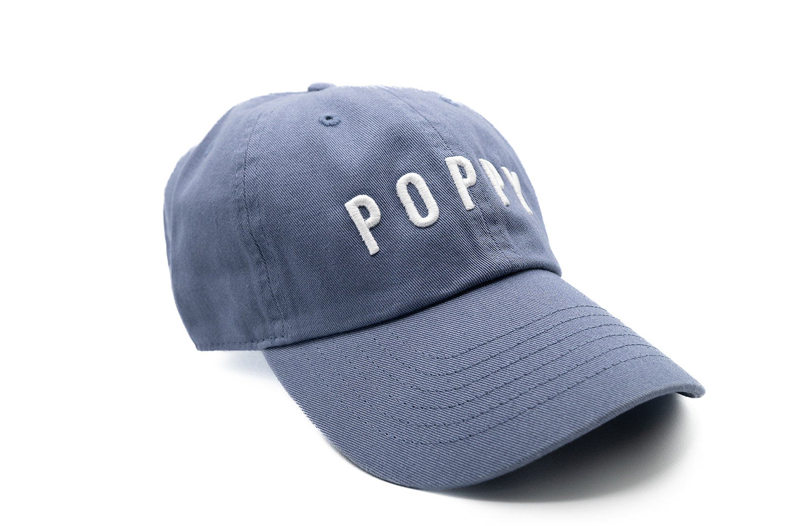 Dusty Blue Poppy Hat