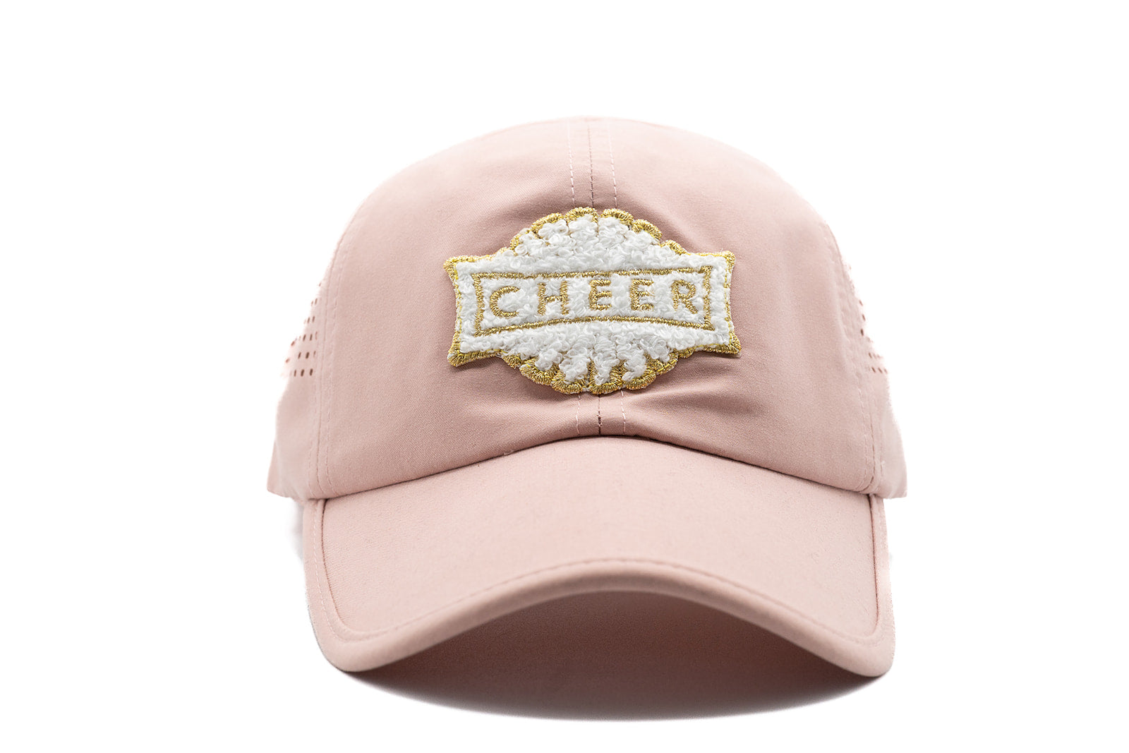 Dusty Rose Athletic Hat + Terry Cheer Patch