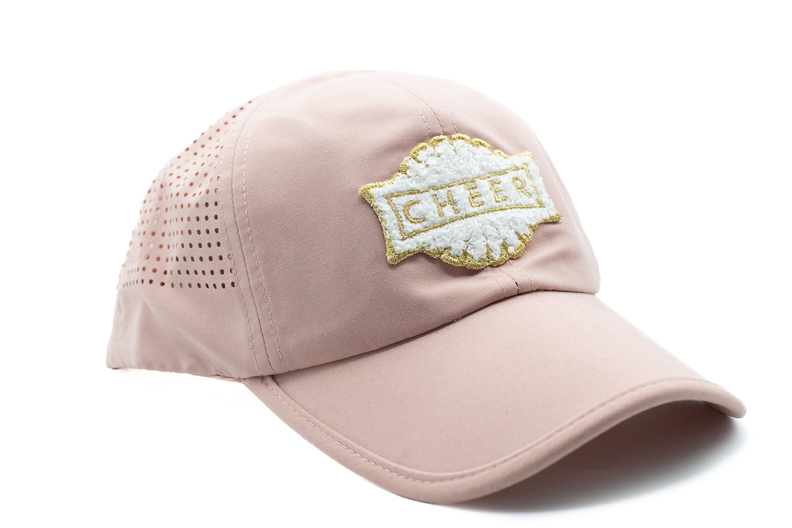 Dusty Rose Athletic Hat + Terry Cheer Patch
