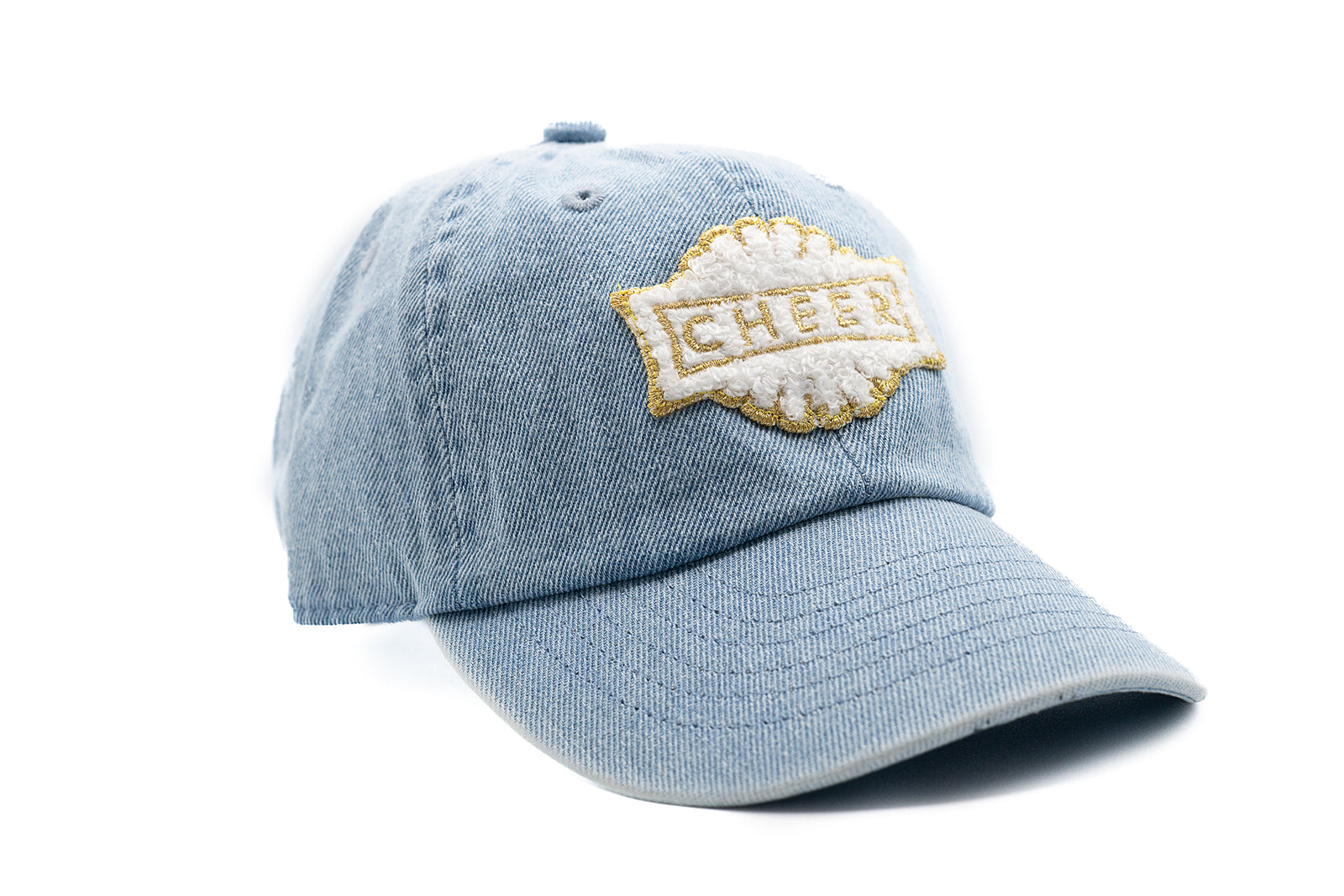 Denim Hat + Terry Cheer Patch