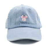 Tiny Pink Bow Baseball Hat