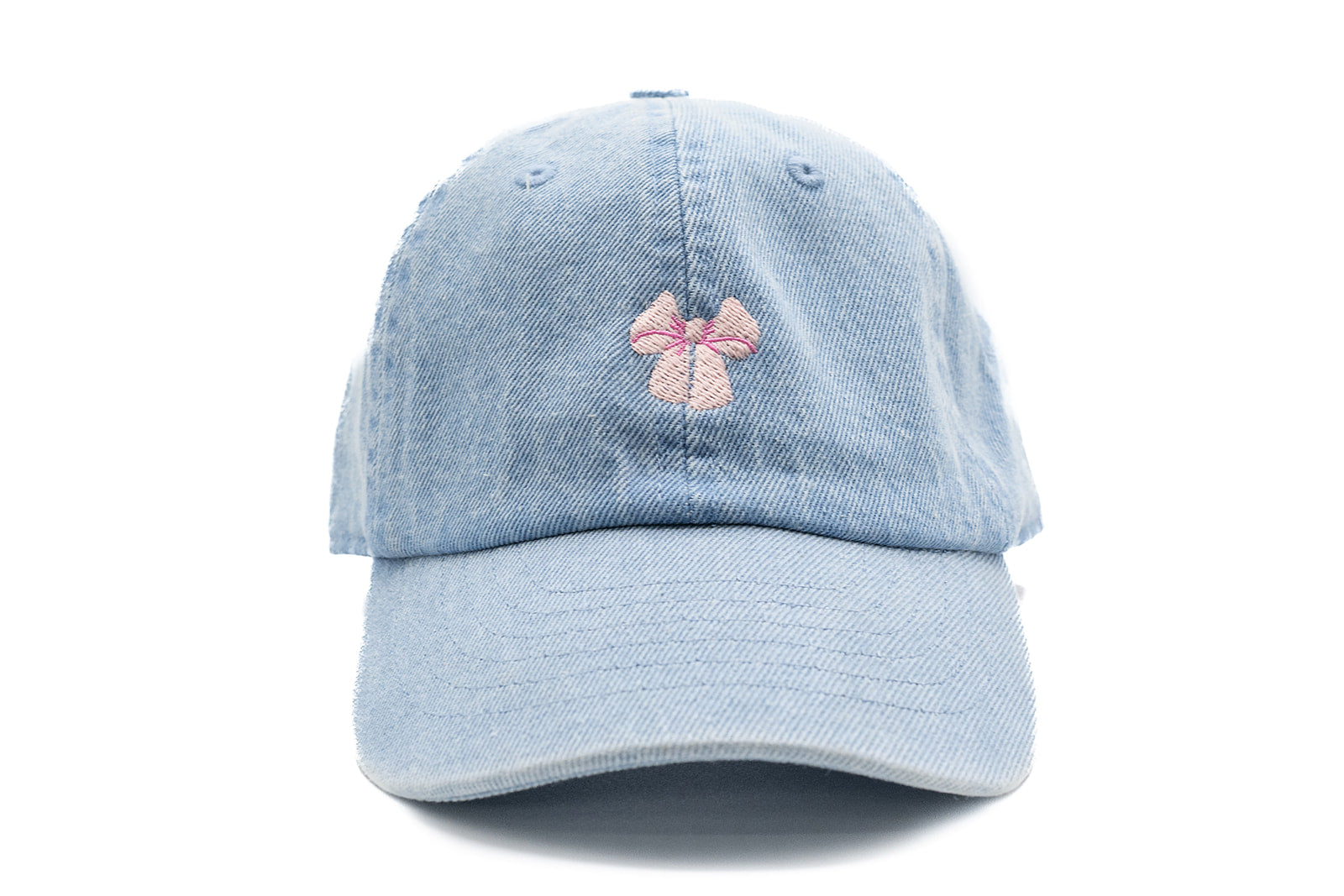 Tiny Pink Bow Baseball Hat