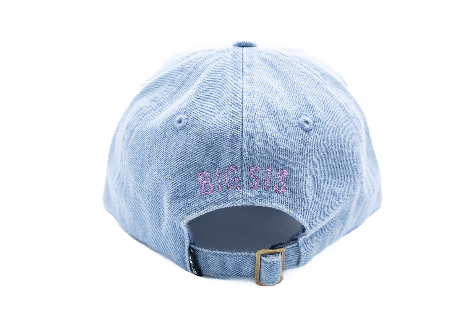 Denim Baseball Hat - Glitter Embroidery on back