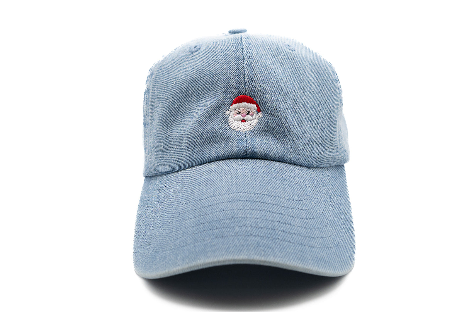 Denim Tiny Holiday Santa Baseball Hat