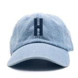 Blue Terry Letter Patch Baseball Hat