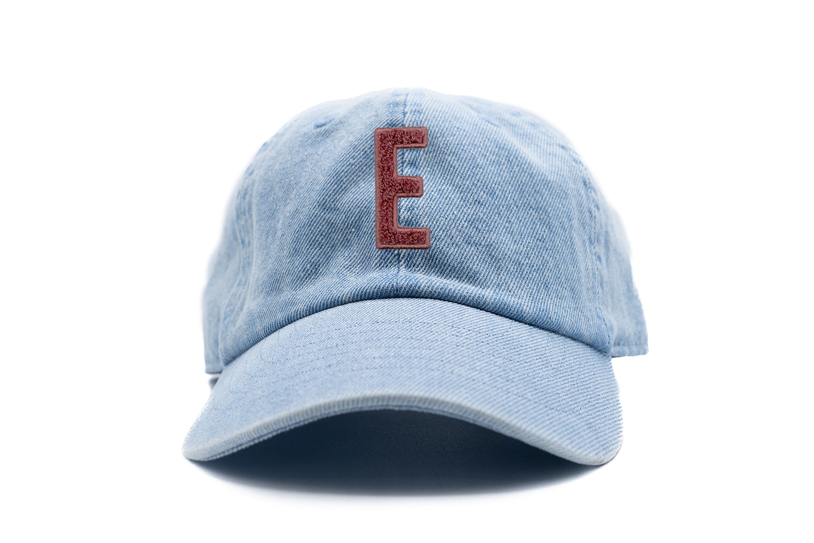 Blush Terry Letter Patch Baseball Hat