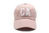 Dusty Rose Double Letter Hat