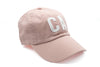 Dusty Rose Double Letter Hat