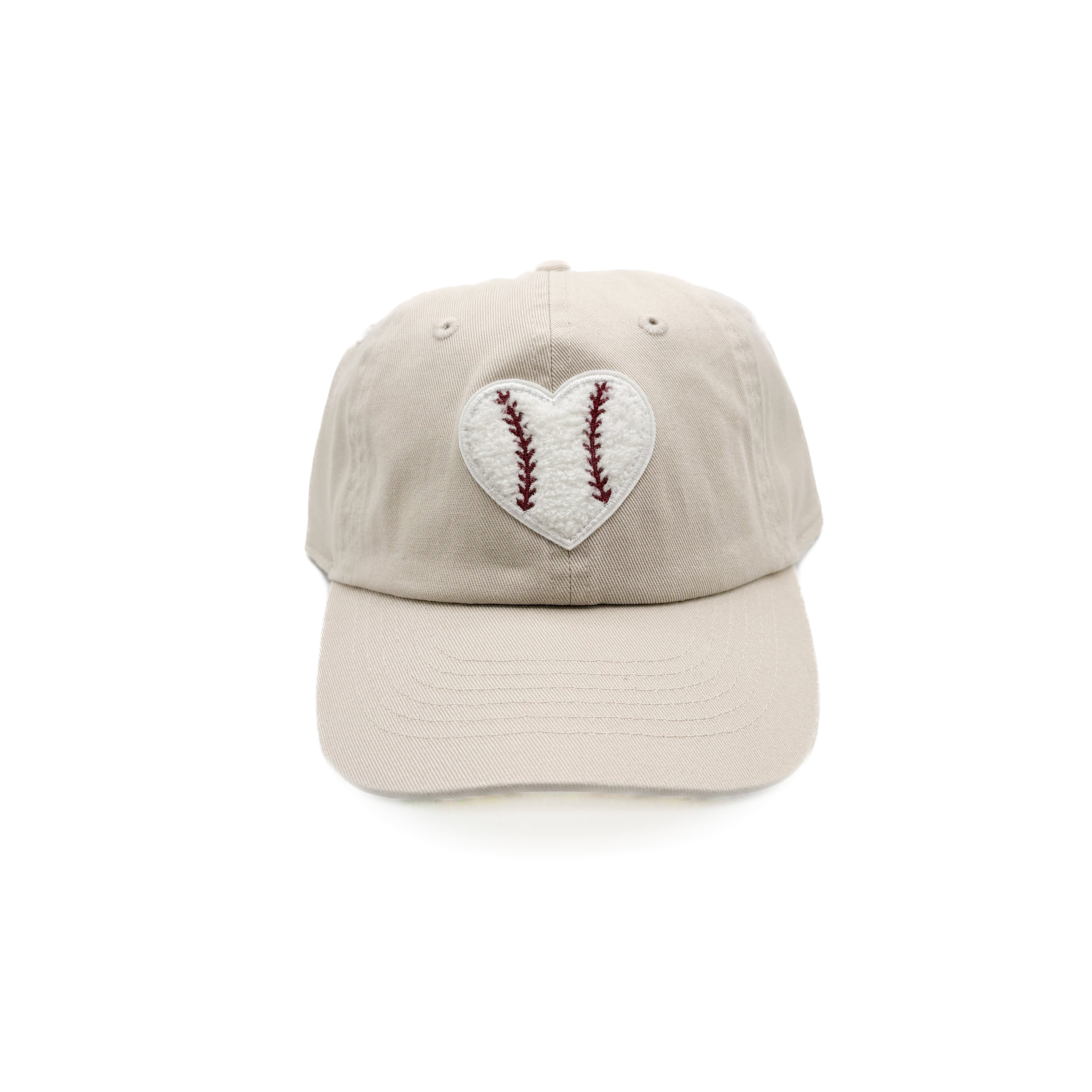Baseball Heart Patch Baseball Hat