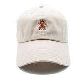 Tiny Holiday Gingerbread Baseball Hat