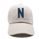 Blue Terry Letter Patch Baseball Hat